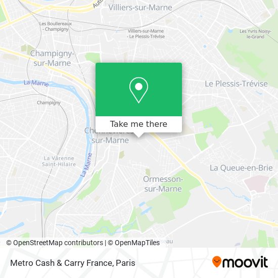 Mapa Metro Cash & Carry France