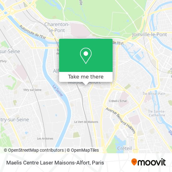Mapa Maelis Centre Laser Maisons-Alfort