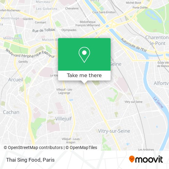 Thai Sing Food map