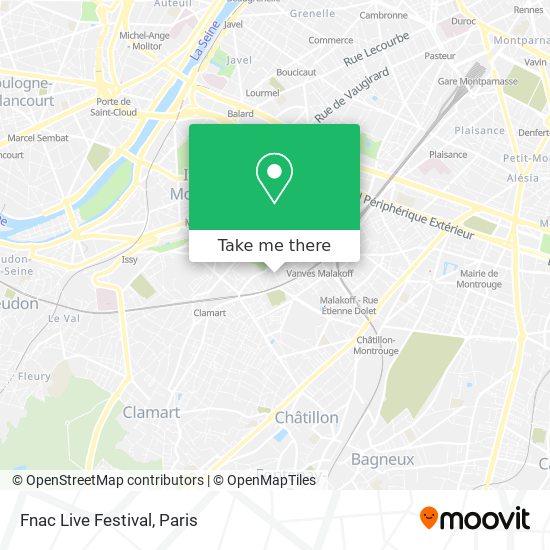 Fnac Live Festival map