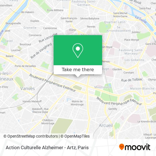 Action Culturelle Alzheimer - Artz map