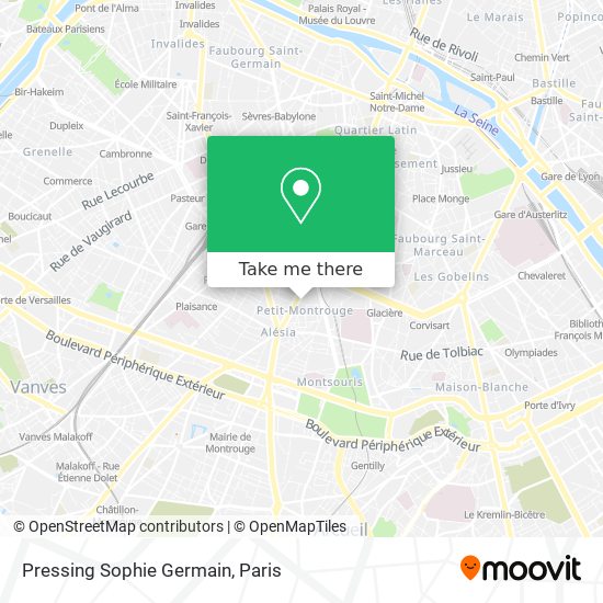 Pressing Sophie Germain map