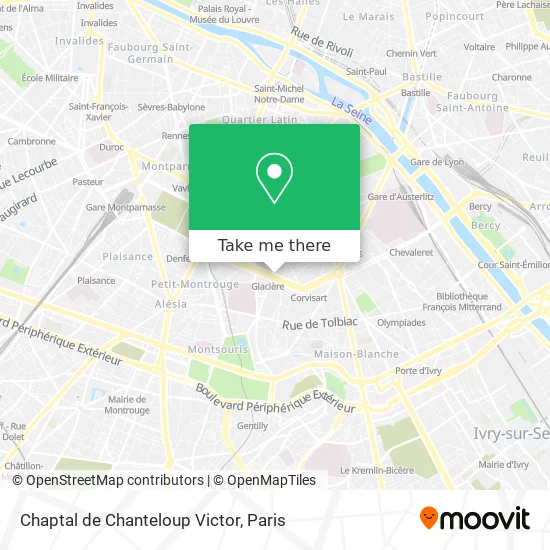 Mapa Chaptal de Chanteloup Victor