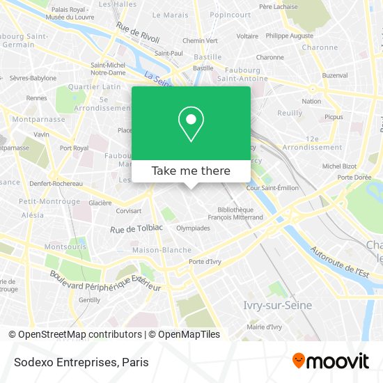 Sodexo Entreprises map