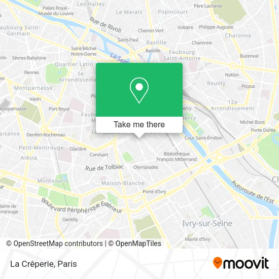 La Crêperie map