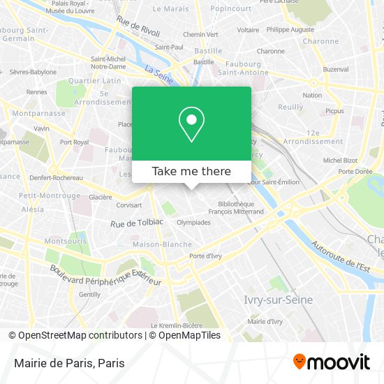 Mairie de Paris map