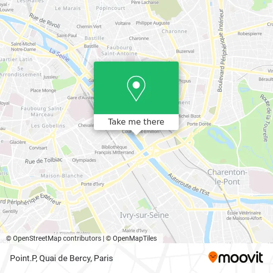 Point.P, Quai de Bercy map