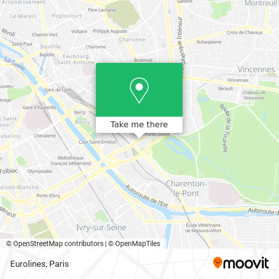 Eurolines map