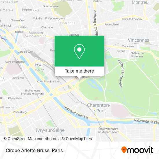 Cirque Arlette Gruss map