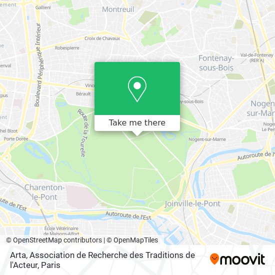 Arta, Association de Recherche des Traditions de l'Acteur map