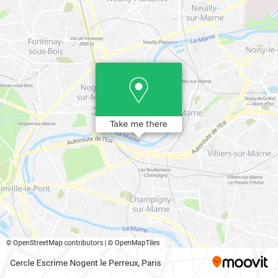 Cercle Escrime Nogent le Perreux map