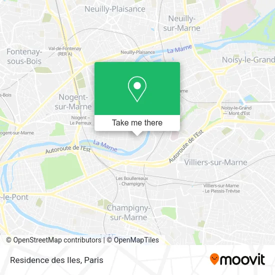 Residence des Iles map