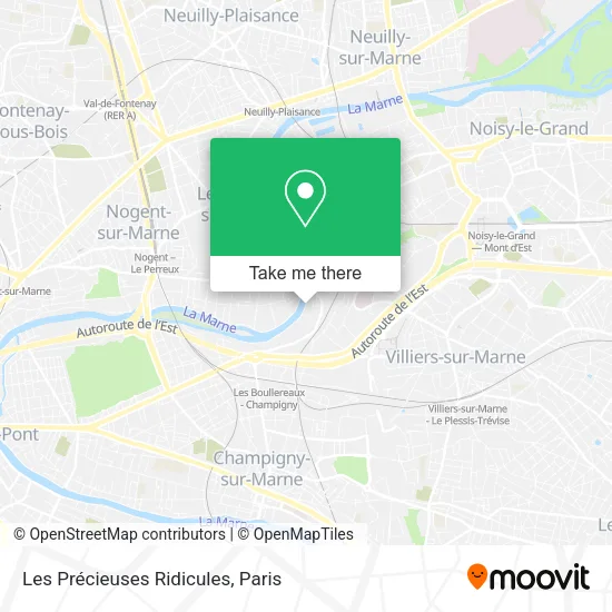 Les Précieuses Ridicules map