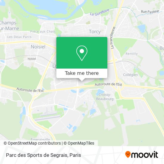 Parc des Sports de Segrais map
