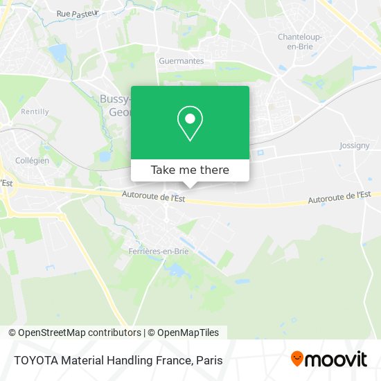 Mapa TOYOTA Material Handling France