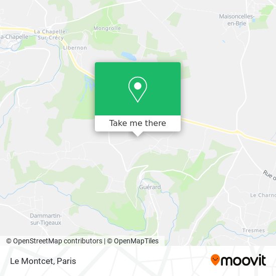 Mapa Le Montcet