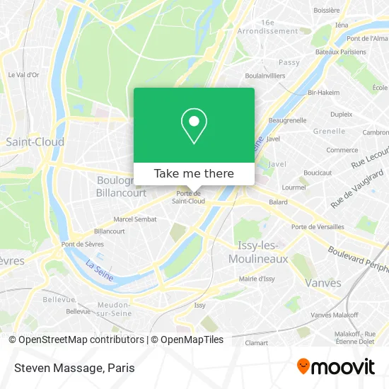 Steven Massage map