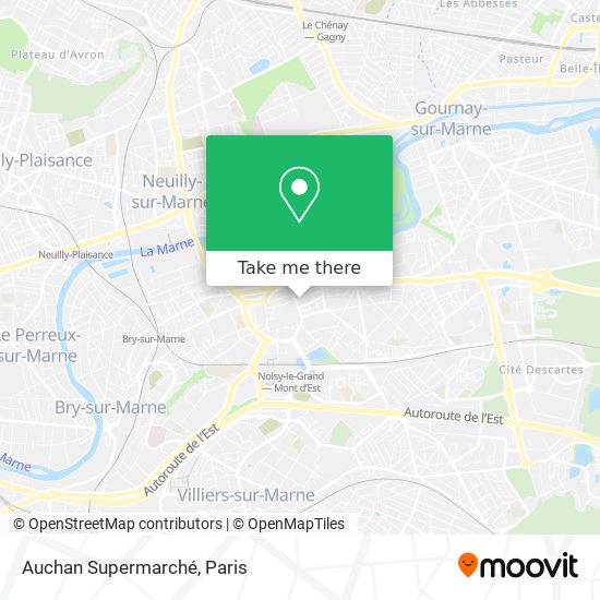 Auchan Supermarché map