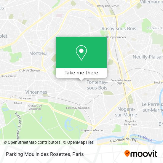 Parking Moulin des Rosettes map