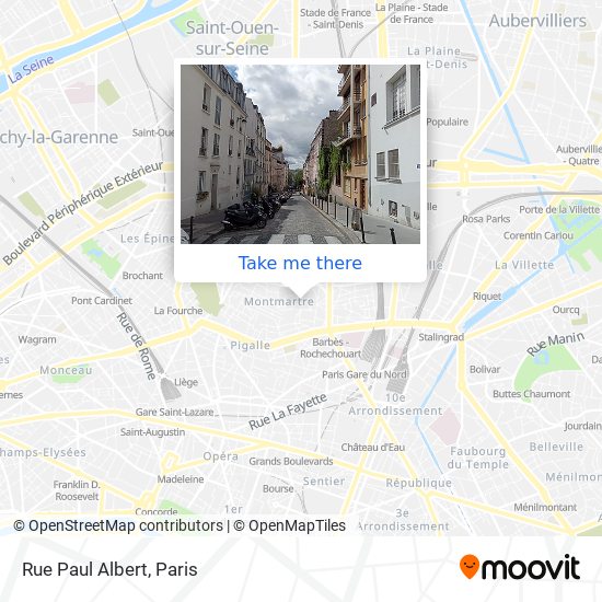 Mapa Rue Paul Albert