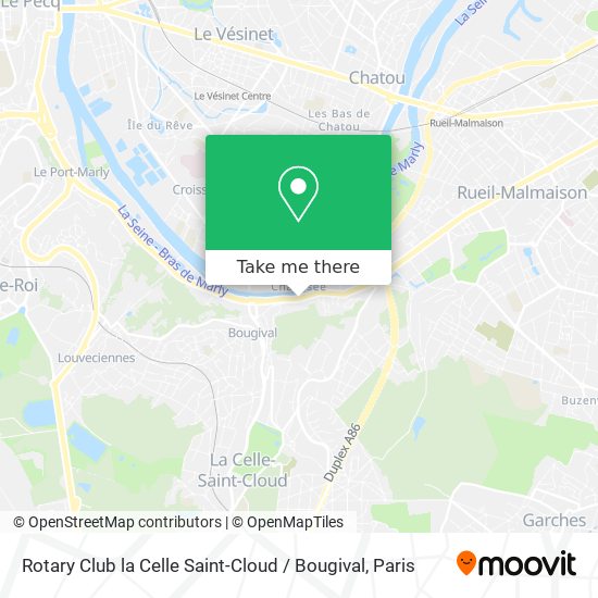 Rotary Club la Celle Saint-Cloud / Bougival map