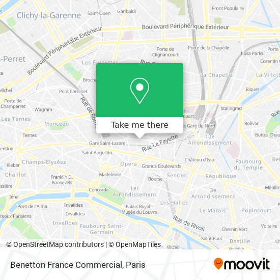 Mapa Benetton France Commercial
