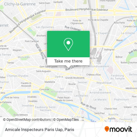 Mapa Amicale Inspecteurs Paris Uap