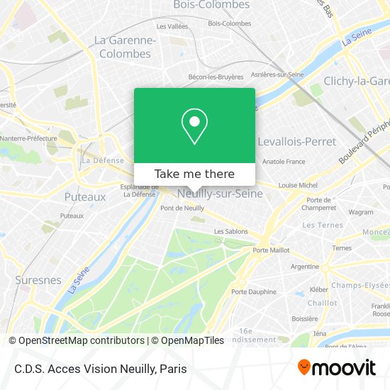 Mapa C.D.S. Acces Vision Neuilly