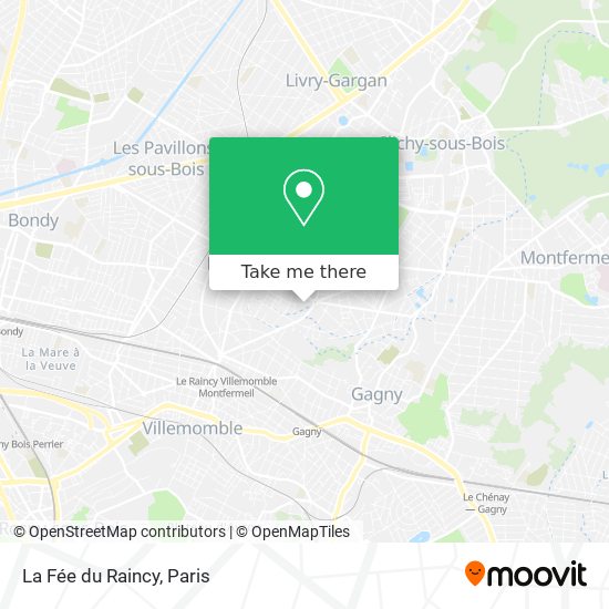 Mapa La Fée du Raincy