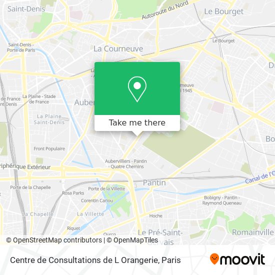 Centre de Consultations de L Orangerie map