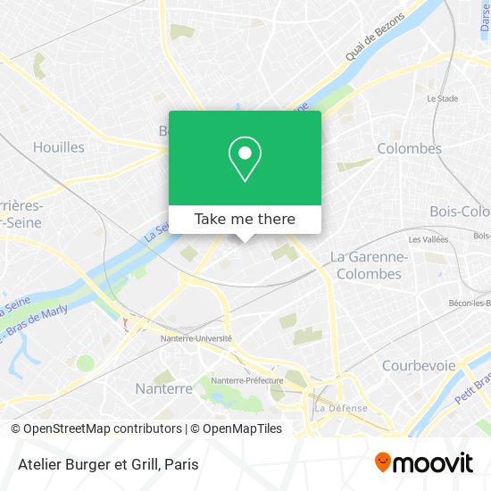 Mapa Atelier Burger et Grill