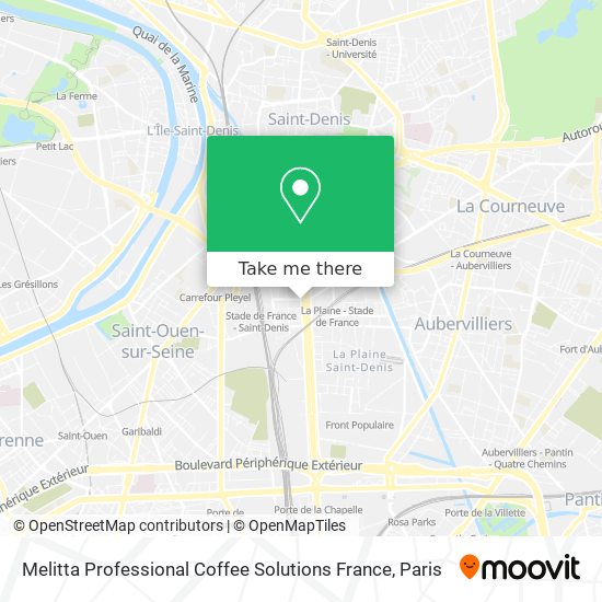 Melitta Professional Coffee Solutions France map