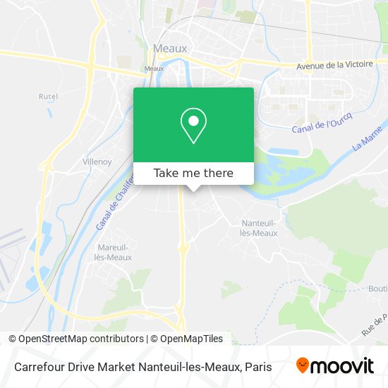 Carrefour Drive Market Nanteuil-les-Meaux map