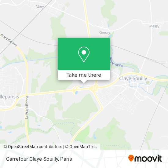 Carrefour Claye-Souilly map