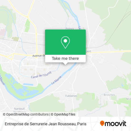 Entreprise de Serrurerie Jean Rousseau map