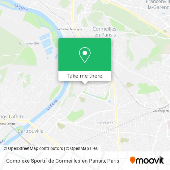 Mapa Complexe Sportif de Cormeilles-en-Parisis