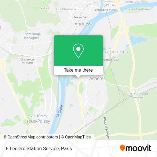 E.Leclerc Station Service map