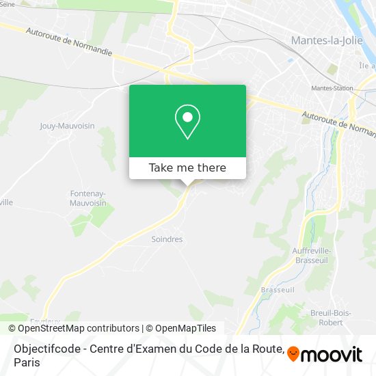Mapa Objectifcode - Centre d'Examen du Code de la Route