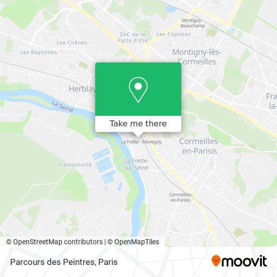 Parcours des Peintres map