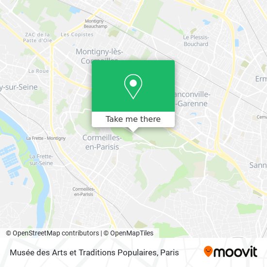 Musée des Arts et Traditions Populaires map