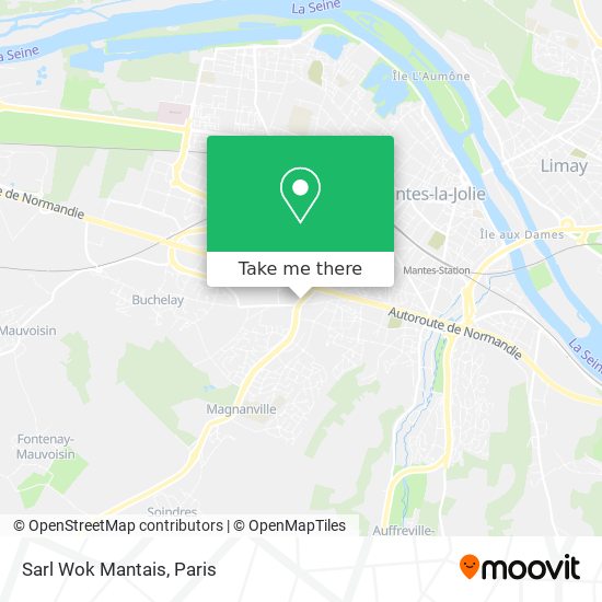 Sarl Wok Mantais map