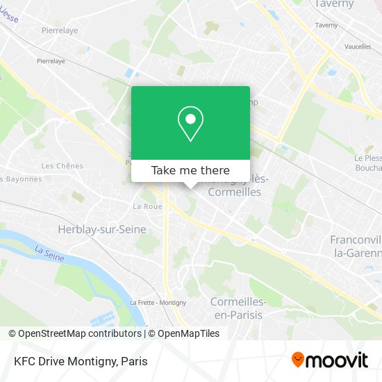 KFC Drive Montigny map