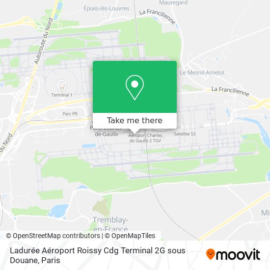 Ladurée Aéroport Roissy Cdg Terminal 2G sous Douane map