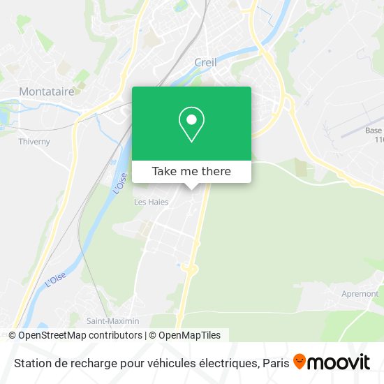 Station de recharge pour véhicules électriques map