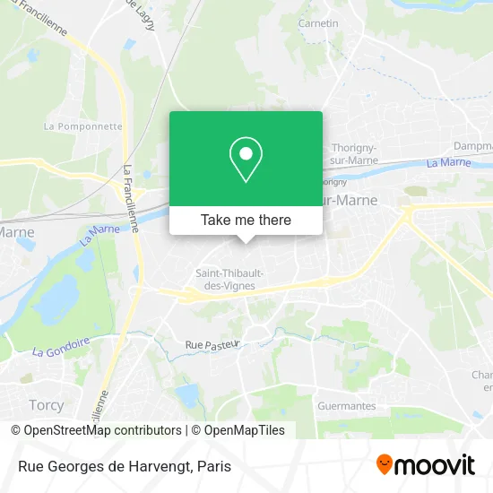 Rue Georges de Harvengt map