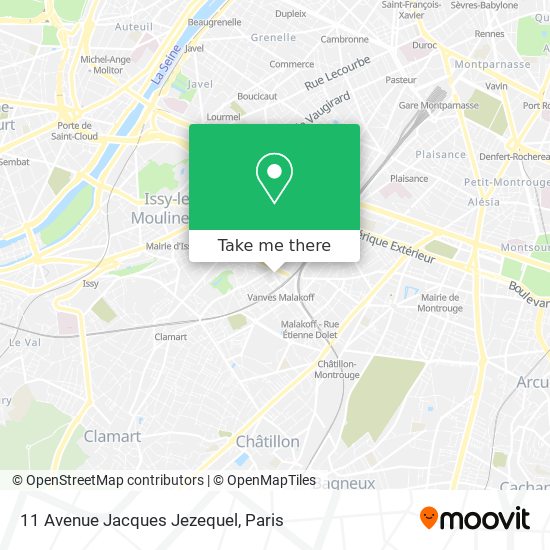 11 Avenue Jacques Jezequel map