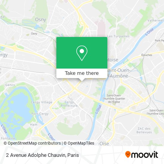 Mapa 2 Avenue Adolphe Chauvin
