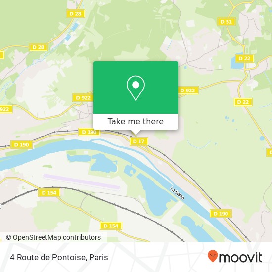 Mapa 4 Route de Pontoise