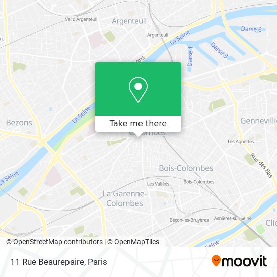 Mapa 11 Rue Beaurepaire