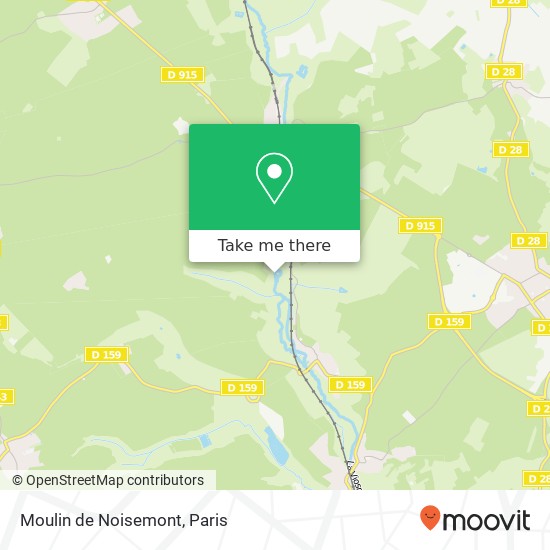 Mapa Moulin de Noisemont